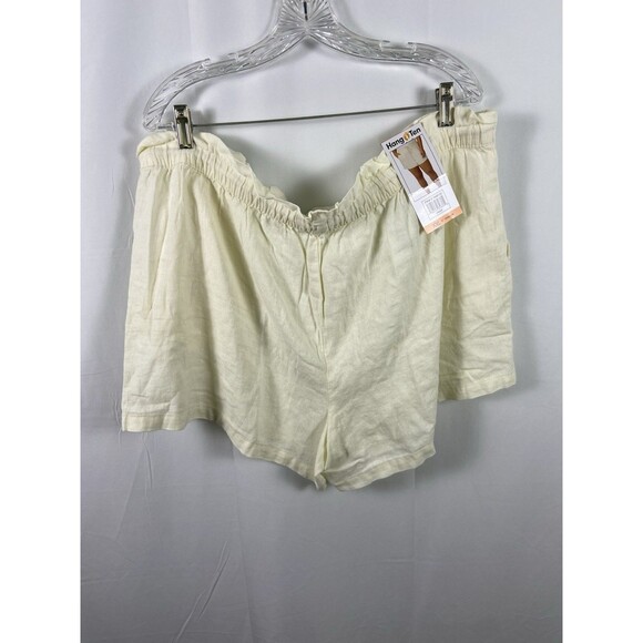 Hang Ten Women’s Cream Drawstring Shirts Beaded Tassels 4” Inseam Sz XXL - Picture 9 of 14